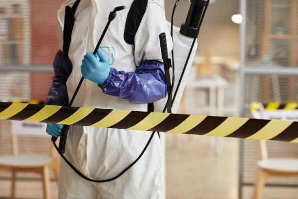 Professional Sewage Cleanup technician working in Marshall, IN